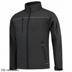 Kurtka męska TRICORP Luxury Softshell - ADLER - Luxury Softshell - Softshell kurtka unisex, 340 g/m, 100 % poliester ciemnoszary 3XL. Szare kurtki męskie TRICORP, m, bez wzorów, z poliesteru, bez kaptura. Za 362.30 zł.