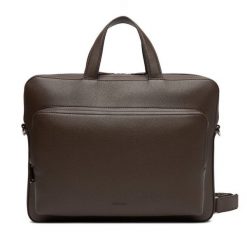 Torba na laptopa Calvin Klein. Brązowe torby na laptopa damskie Calvin Klein, bez wzorów. Za 599.99 zł.