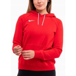 Bluza Nike Damska z Kapturem Sportowa Bawełniana Hoodie Team Park 20 r. L. Czerwone bluzy damskie Nike, l, bez wzorów, z bawełny, sportowe, bez ramiączek, z kapturem. Za 193.99 zł.