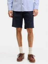 Jack & Jones Szorty materiałowe Ace Vance 12293005 Granatowy Regular Fit. Niebieskie szorty męskie Jack & Jones, bez wzorów, z bawełny. Za 159.99 zł.