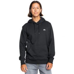 Bluza z kapturem dla Mężczyzn BASIC Czarny. Czarne bluzy męskie Quiksilver, m, bez wzorów, z bawełny, casualowe, bez ramiączek, z kapturem. W wyprzedaży za 175.50 zł.