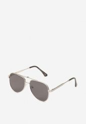 Czarno-Srebrne Okulary Przeciwsłoneczne Klasyczne z Filtrem UV Glealisa. Czarne okulary przeciwsłoneczne damskie Renee. Za 34.99 zł.