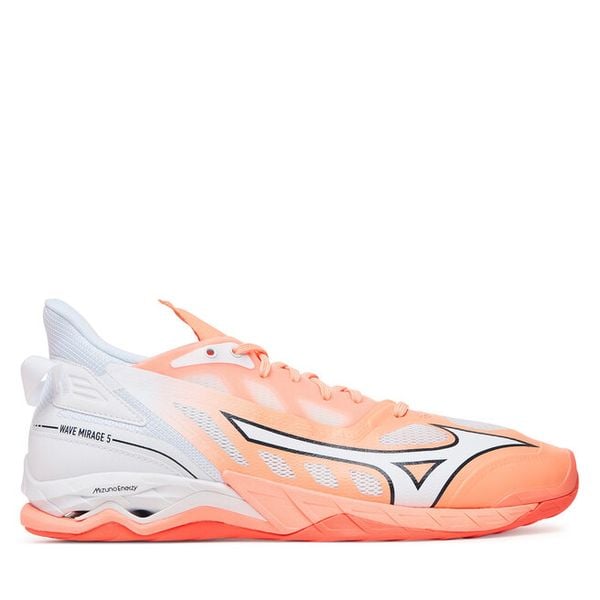 Buty halowe Mizuno. Brązowe buty sportowe męskie Mizuno, bez wzorów, bez zapięcia, mizuno wave. Za 689.99 zł.