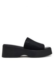 Aldo Klapki Yassu 13388476 Czarny. Czarne klapki damskie Aldo, bez wzorów, z materiału, bez obcasa, bez zapięcia. Za 229.99 zł.
