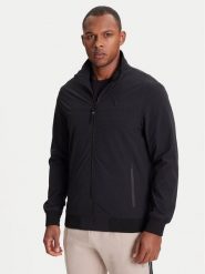 Guess Kurtka przejściowa Z5YL07 WH2H0 Czarny Regular Fit. Czarne kurtki męskie Guess, m, z aplikacjami, z syntetyku, bez kaptura. Za 430.00 zł.