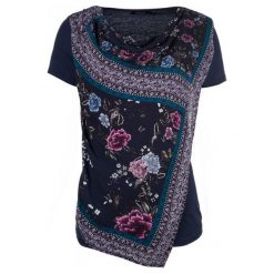 Desigual T-shirt damski Vicent XS ciemny niebieski. Niebieskie t-shirty damskie Desigual, xs, bez wzorów, bez kołnierzyka, bez ramiączek. W wyprzedaży za 201.00 zł.