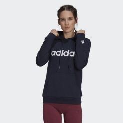 Bluza damska adidas Essentials Hoodie. Białe bluzy damskie Adidas, l, bez wzorów, sportowe, bez ramiączek, bez kaptura. Za 180.00 zł.