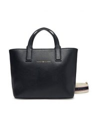 Tommy Hilfiger Torebka AW0AW17448 Granatowy. Niebieskie shopperki damskie Tommy Hilfiger, bez wzorów, ze skóry, bez dodatków. Za 359.99 zł.