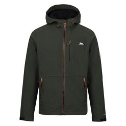 Męska Kurtka Soft Shell Dante. Zielone kurtki męskie Trespass, m, bez wzorów, sportowe, bez kaptura. Za 331.99 zł.