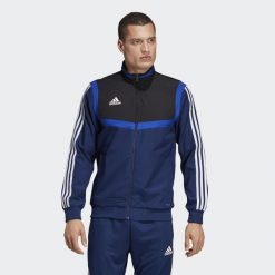 Adidas Bluza piłkarska Tiro 19 PRE JKT granatowa r. S (DT5267). Bluzy męskie Adidas, m, bez wzorów, bez ramiączek, bez kaptura. Za 170.83 zł.