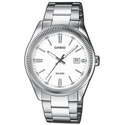 Zegarek męski Casio MTP-1302PD-7A1VEF, Quartz, 39mm, 5ATM. Białe zegarki męskie Casio, bez wzorów. Za 233.15 zł.