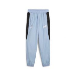 Spodnie do biegania Puma BMW MMS MT7+. Niebieskie spodnie sportowe męskie Puma, bez wzorów, do biegania. W wyprzedaży za 327.00 zł.