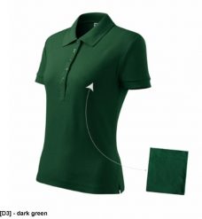 Cotton 213 - ADLER - Koszulka polo damska, 170 g/m2, - dark green M. Zielone bluzki damskie MALFINI, m, bez wzorów, bez kołnierzyka, bez ramiączek. Za 54.46 zł.