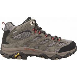 Mężczyźni Turystyka Buty Merrell Moab 3 Mid Gore-Tex. Czarne buty zimowe męskie Merrell, bez wzorów, z gore-texu, bez obcasa, bez zapięcia. Za 847.00 zł.