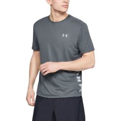 Under Armour Speed Stride Split Koszulka Szary. Szare t-shirty męskie Under Armour, l, bez wzorów, z materiału, bez kołnierzyka, bez ramiączek. Za 171.95 zł.