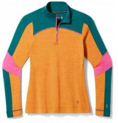 Smartwool W'S Classic Thermal Merino Base Layer Colorblock 1/4 Zip Boxed, L99, XS. Bielizna sportowa damska Smartwool, l, bez wzorów. Za 392.20 zł.