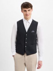 Finshley & Harding kamizelka garniturowa Mężczyźni Modern Fit szary, 54. Szare garnitury męskie Finshley & Harding, m, bez wzorów, eleganckie. Za 159.95 zł.