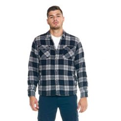 Męska marynarka koszulowa Leone Lifestyle. Niebieskie marynarki męskie LEONE 1947 APPAREL, l, bez wzorów, z tkaniny, sportowe, bez kołnierzyka, bez ramiączek. W wyprzedaży za 223.60 zł.