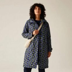 Parka dla kobiet Regatta Oria Kiely. Niebieskie parki damskie Regatta, m, bez wzorów, z materiału, z kapturem. Za 398.00 zł.