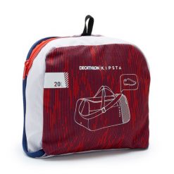 Torba sportowa Decathlon Essential 20 l. Czerwone torby na ramię męskie Decathlon, bez wzorów, z materiału, na ramię. Za 24.99 zł.