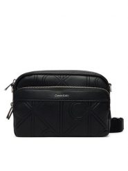 Calvin Klein Saszetka Emblem Aop Emboss Camera Bag LV04D3330G Czarny. Czarne saszetki i nerki męskie Calvin Klein, bez wzorów, ze skóry. Za 409.99 zł.