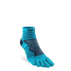 Skarpety do biegania Injinji Ultra Run Mini-Crew. Zielone skarpety męskie Injinji, bez wzorów. Za 88.99 zł.