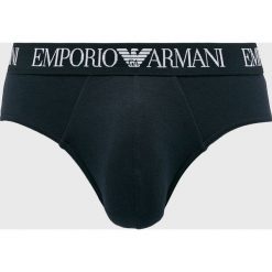 Emporio Armani - Slipy (2-pack). Niebieskie slipki męskie Emporio Armani, m, bez wzorów, z bawełny. W wyprzedaży za 119.90 zł.