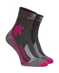 Skarpety trekkingowe damskie X-Socks Trek Outdoor Low Cut 4.0. Czerwone skarpetki damskie X-Socks, bez wzorów, z materiału. Za 60.00 zł.