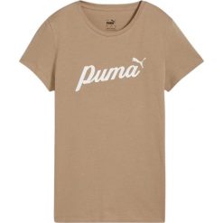 Koszulka sportowa damska Puma ESS Script. Białe koszulki sportowe damskie Puma, l, bez wzorów, bez ramiączek. Za 120.58 zł.