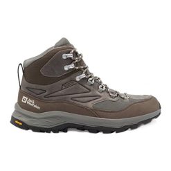 Buty trekkingowe męskie Jack Wolfskin Cyrox Texapore Mid. Brązowe trekkingi męskie Jack Wolfskin, z materiału, bez zapięcia. Za 619.99 zł.