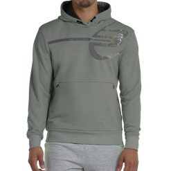 Sweatshirt Bullpadel Baiona. Zielone bluzy męskie bullpadel, bez wzorów, sportowe, bez ramiączek, bez kaptura. W wyprzedaży za 189.05 zł.