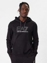 EA7 Emporio Armani Bluza 7M001313 AF13512 UC001 Czarny Regular Fit. Czarne bluzy męskie EA7 Emporio Armani, l, bez wzorów, z bawełny, bez ramiączek, bez kaptura. Za 499.99 zł.