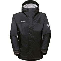 Kurtka w góry męska Mammut Microlayer 2.0. Czarne kurtki męskie Mammut, l, bez wzorów, z materiału, klasyczne, z kapturem. Za 834.00 zł.