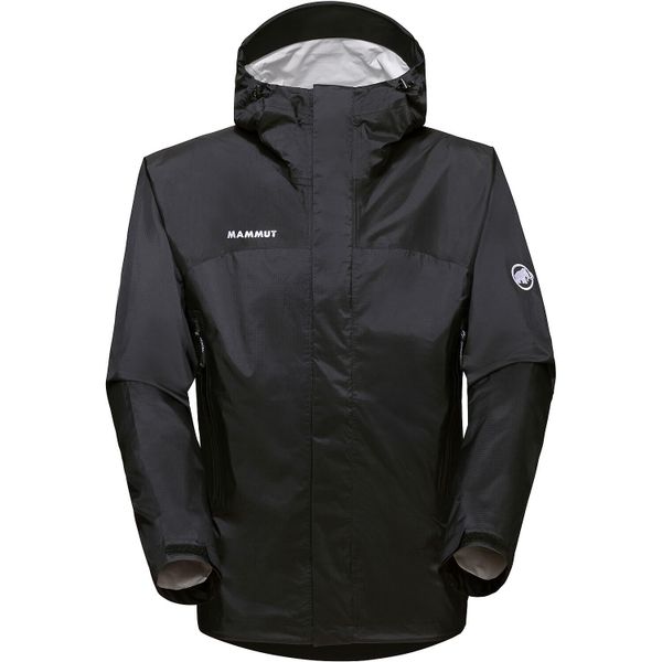 Kurtka trekkingowa męska Mammut Microlayer 2.0. Czarne kurtki męskie Mammut, l, bez wzorów, z materiału, klasyczne, z kapturem. Za 836.00 zł.