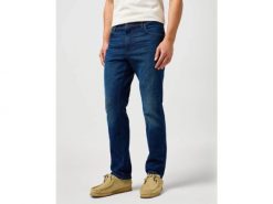 WRANGLER MĘSKIE SPODNIE JEANSOWE WRANGLER TEXAS BLUE ABYSS 112364456. Niebieskie jeansy męskie Wrangler, z jeansu. Za 219.99 zł.