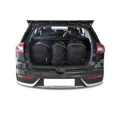 Torby Do Bagażnika Kia Niro 2016-2022 3Szt Kjust. Czarne torby podróżne damskie KJUST, bez wzorów. Za 940.00 zł.