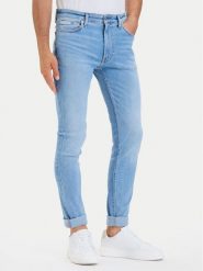 Calvin Klein Jeans Jeansy LV04RH914G Niebieski Skinny Fit. Niebieskie jeansy męskie Calvin Klein Jeans, z bawełny. Za 409.99 zł.