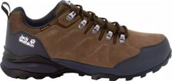 Buty trekkingowe męskie Jack Wolfskin Refugio Texapore Low brązowe r. 44 1/2. Brązowe trekkingi męskie Jack Wolfskin, bez zapięcia. Za 396.90 zł.
