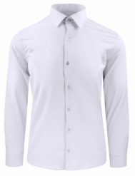 Koszula Męska, Elegancka o Regularnym Kroju - Victorio - Biała. Białe koszule męskie Victorio, m, bez wzorów, z bawełny, eleganckie, bez kołnierzyka, bez ramiączek. Za 135.00 zł.