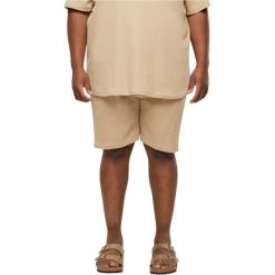 Szorty Urban Classics Waffle. Brązowe szorty męskie Urban Classics, bez wzorów. Za 160.50 zł.