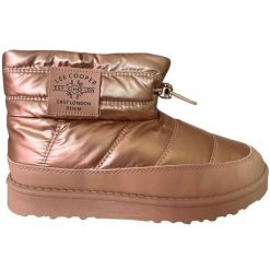 Buty Lee Cooper LCJ-23-44-1965LA złoty. Żółte śniegowce damskie z gumy, bez zapięcia. Za 218.15 zł.