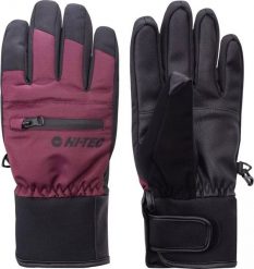 Damskie rękawice Hi-tec LADY VOGAN black/fig rozmiar l/xl. Czarne rękawiczki damskie HITEC, bez wzorów. Za 183.58 zł.