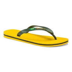 Klapki Ipanema Clas Brasil Ii Ad Dorośli. Żółte klapki męskie Ipanema, bez wzorów, z gumy, bez zapięcia. Za 157.99 zł.