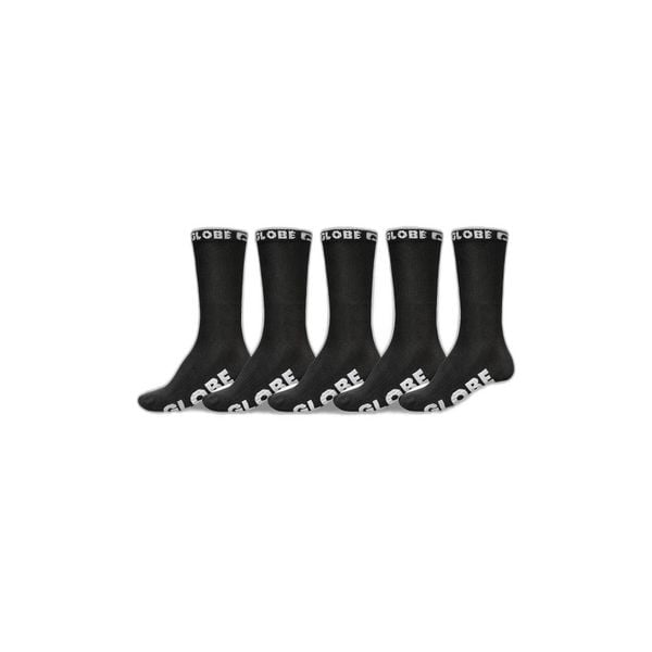 Skarpety Globe Blackout 5PK czarne. Czarne skarpety męskie Globe, bez wzorów, z jeansu. Za 118.44 zł.
