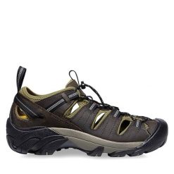Sandały Keen. Brązowe buty zimowe męskie Keen, bez wzorów, sportowe, bez zapięcia. Za 429.99 zł.