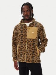 Quiksilver Polar EQYPF03066 Brązowy jasny Regular Fit. Brązowe bluzy sportowe męskie Quiksilver, l, bez wzorów, z polaru, bez kaptura. Za 369.99 zł.