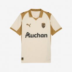 Koszulka piłkarska Puma RC Lens 24/25 Trzecia. Brązowe bluzki damskie Puma, xl, bez wzorów, ze lnu, sportowe, bez kołnierzyka, bez ramiączek. Za 389.99 zł.