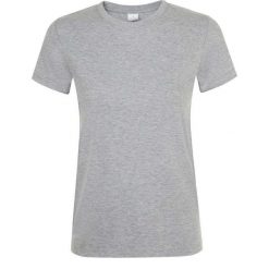 Koszulka Damska Regent Melange. Szare bluzki damskie SOL'S, s, bez wzorów, sportowe, bez kołnierzyka, bez ramiączek. Za 33.99 zł.