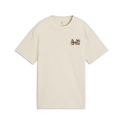 Młodzieżowa luźna koszulka MID 90s z grafiką PUMA. Biała bluzki damskie Puma, m, bez wzorów, młodzieżowe, bez kołnierzyka, bez ramiączek. Za 99.00 zł.