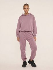 Bluza hoodie o fasonie bombki z bawełną Active - różowy. Czerwone bluzy damskie Sinsay, l, bez wzorów, z bawełny, sportowe, bez ramiączek, bez kaptura. Za 49.99 zł.